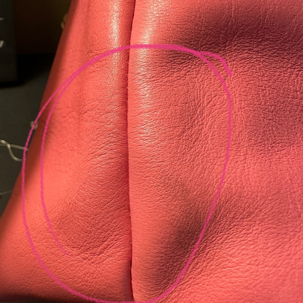 Dooney and Bourke bubblegum pink (no strap) there are spots here and there l@@k! - Picture 11 of 13